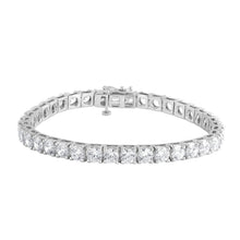 Womens | Tennis Bracelet | 14K White Gold | 15.2 CTW Round Cut Lab Grown Diamond | G-SI
