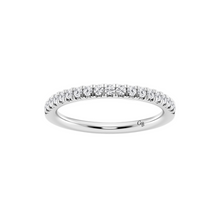 Womens | Wedding Band - I | 14K White Gold | 0.25 CTW Round Cut Lab Grown Diamond | F-VS2