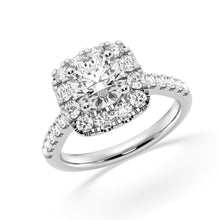 Womens | Solitaire Engagement Ring | 14K White Gold | 2.60 CTW Round Cut Lab Grown Diamond | G-VS