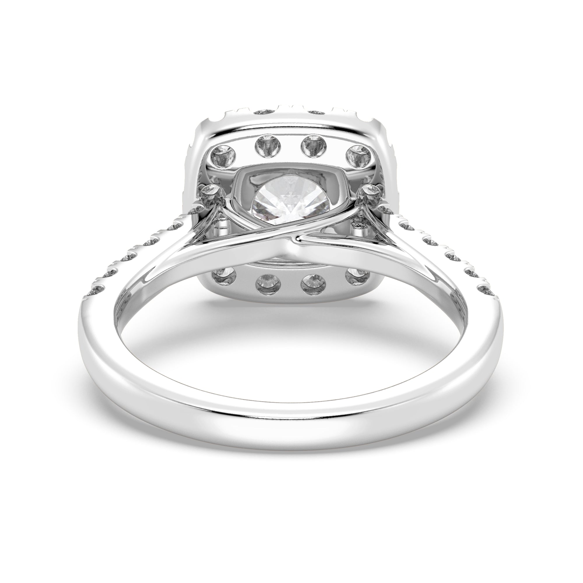 Womens | Solitaire Engagement Ring | 14K White Gold | 2.60 CTW Round Cut Lab Grown Diamond | G-VS