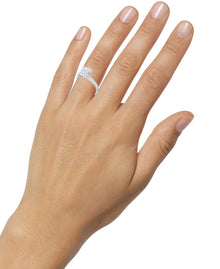 Womens | Solitaire Engagement Ring | 14K White Gold | 4 CTW Radiant Cut Lab Grown Diamond | F-VS