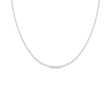 Womens | Tennis Necklace | Sterling Silver | 3 CTW Round Cut Lab Grown Diamond | F-VS2