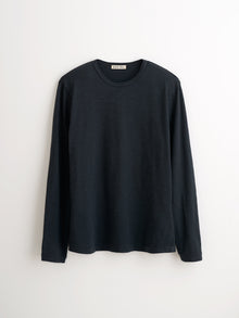 Men | Standard Long Sleeve T-Shirt | Slub Cotton Black