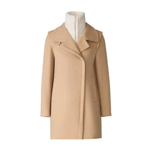Kiana Moto Coat In Wool | Teak