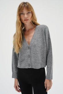 Kiya sparkle cardigan in grey