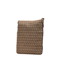 Fendi | Pre-Owned Zucchino Canvas Crossbody | Brown/Light Brown