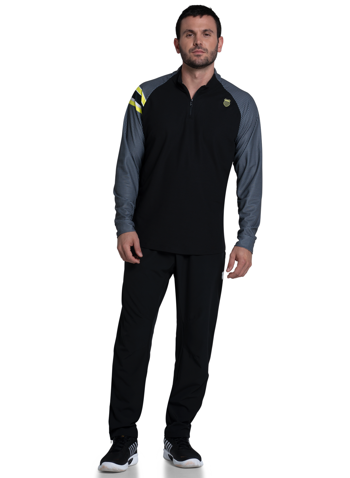 K-swiss | Men | Striker 1/4 Zip L/S | Black