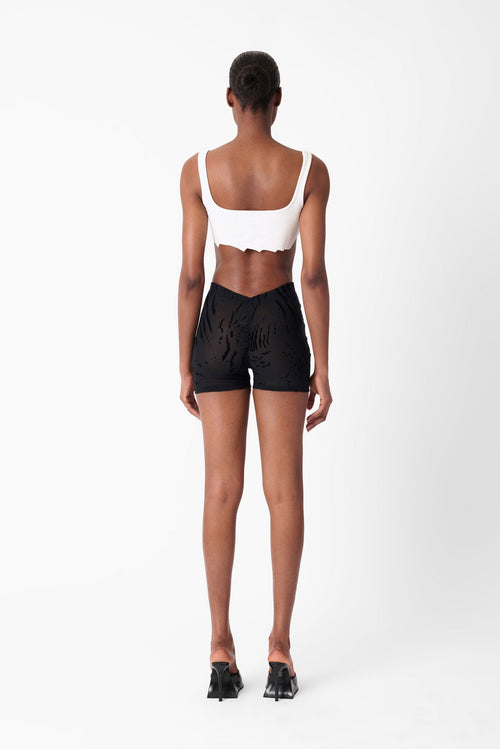 Womens | Knockout Shorts | Black Zebra Print