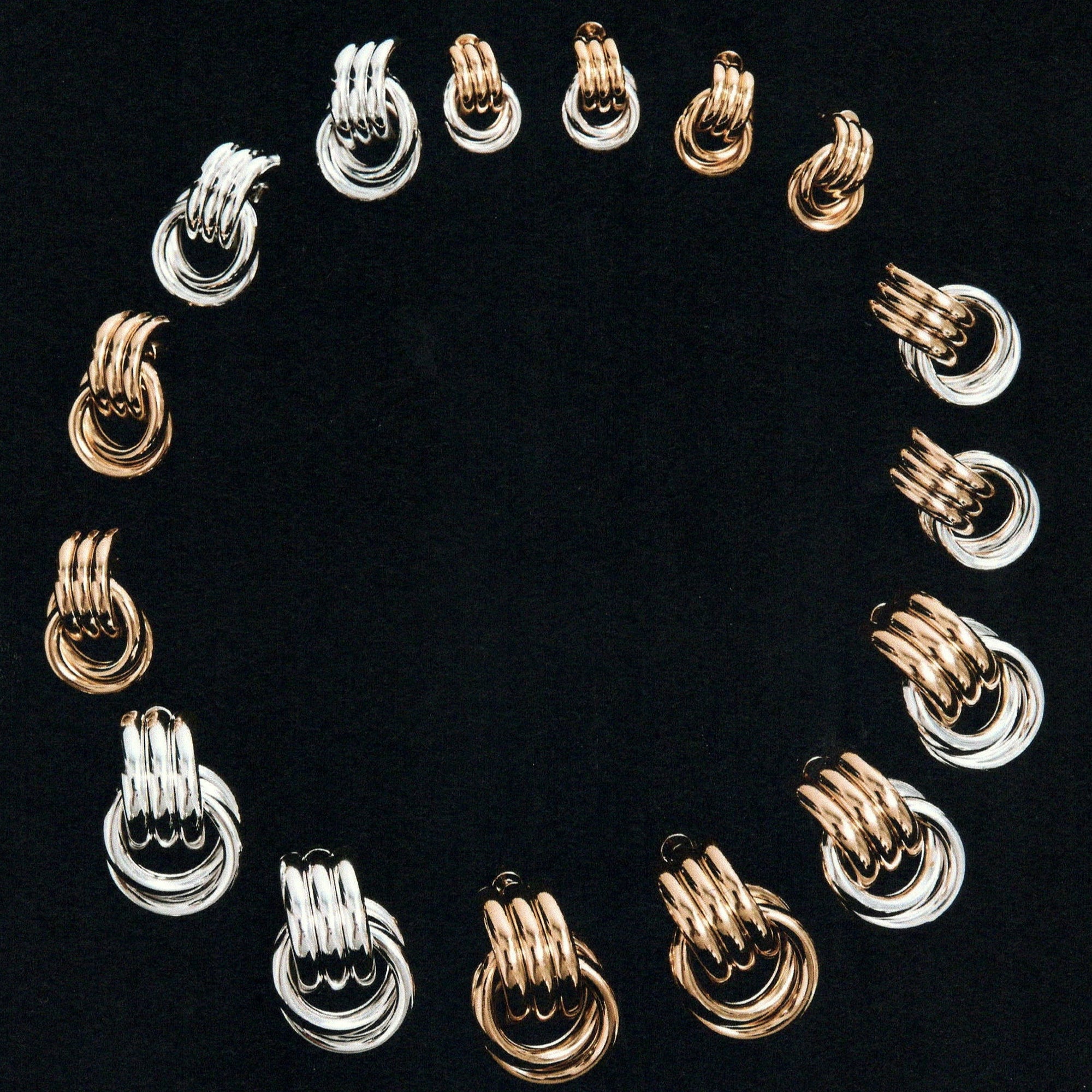 Mini Knot Earrings | Two-Tone