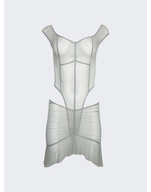 KNWLS | Women | Two Part Dress With Binding Details | Sage Green