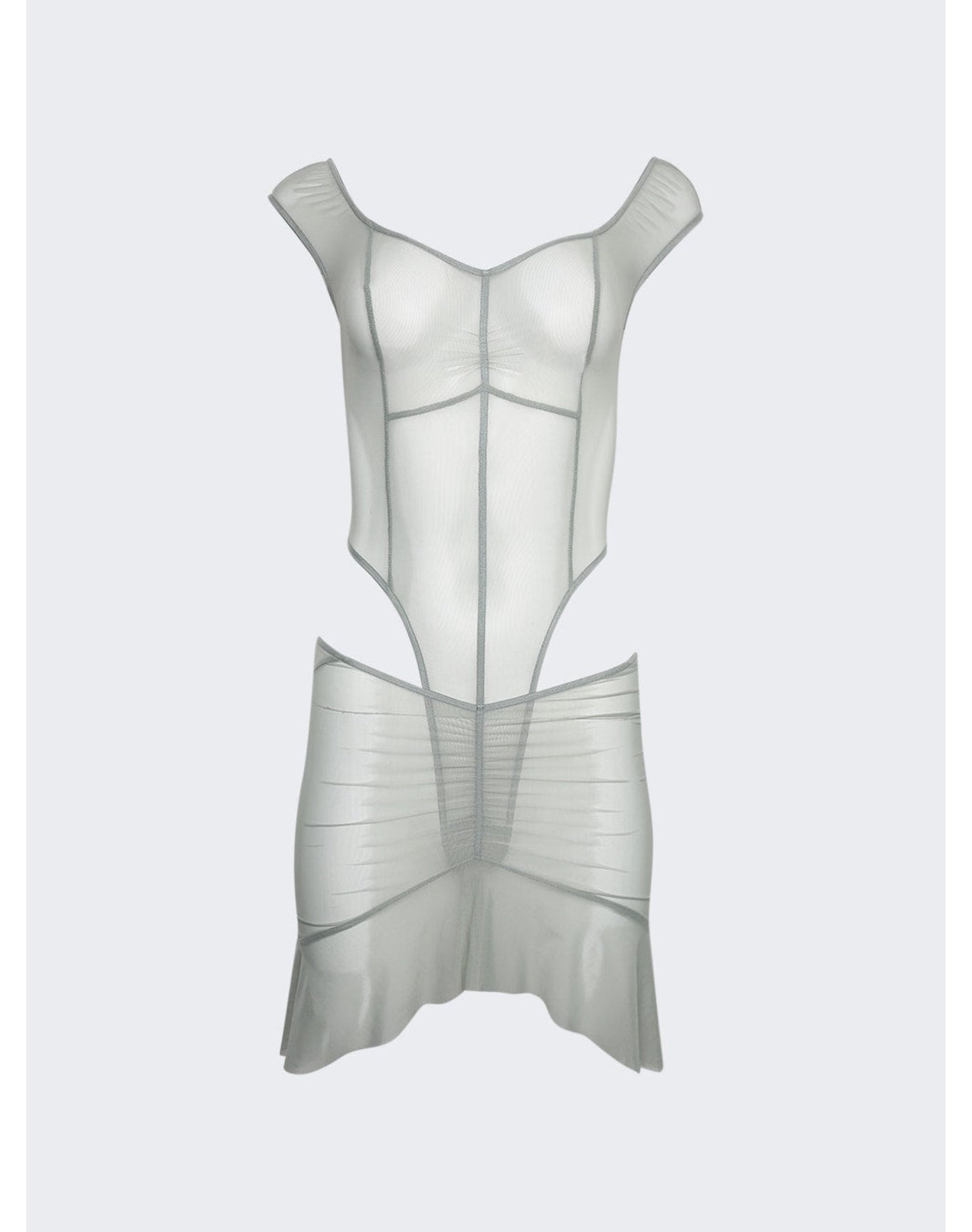 KNWLS | Women | Two Part Dress With Binding Details | Sage Green