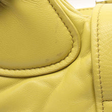 Prada | Pre-Owned Nappa Soft Padded Re Edition 2002 Moon Satchel | Yellow