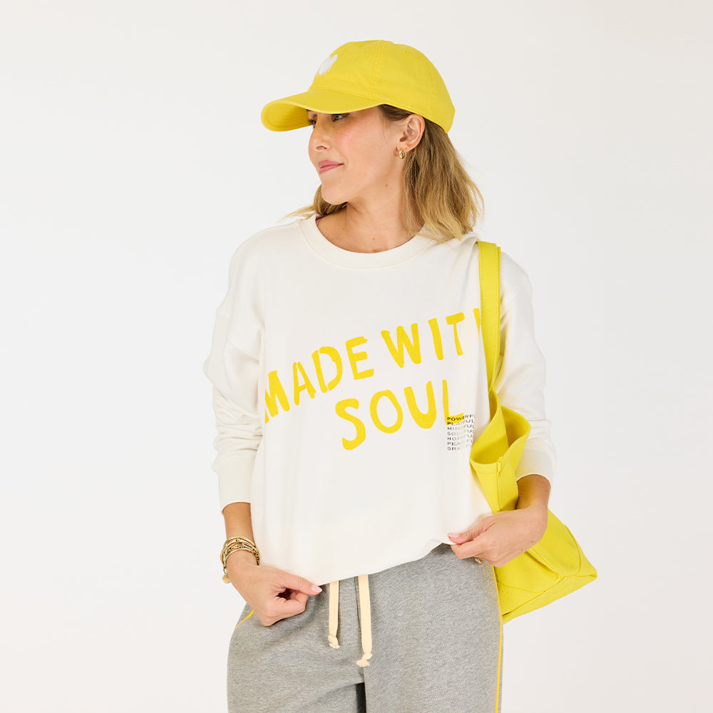 Kerri Rosenthal | Ex Bf Made With Soul Sweatshirt | White