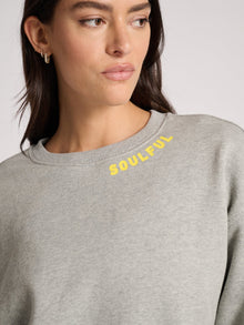 Women | Kerri Rosenthal | Ex BF Soulful Sweatshirt | Heather Grey