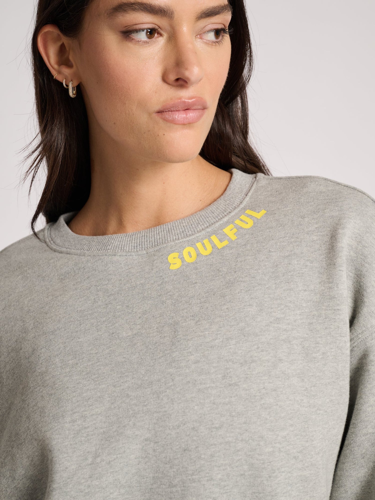 Women | Kerri Rosenthal | Ex BF Soulful Sweatshirt | Heather Grey