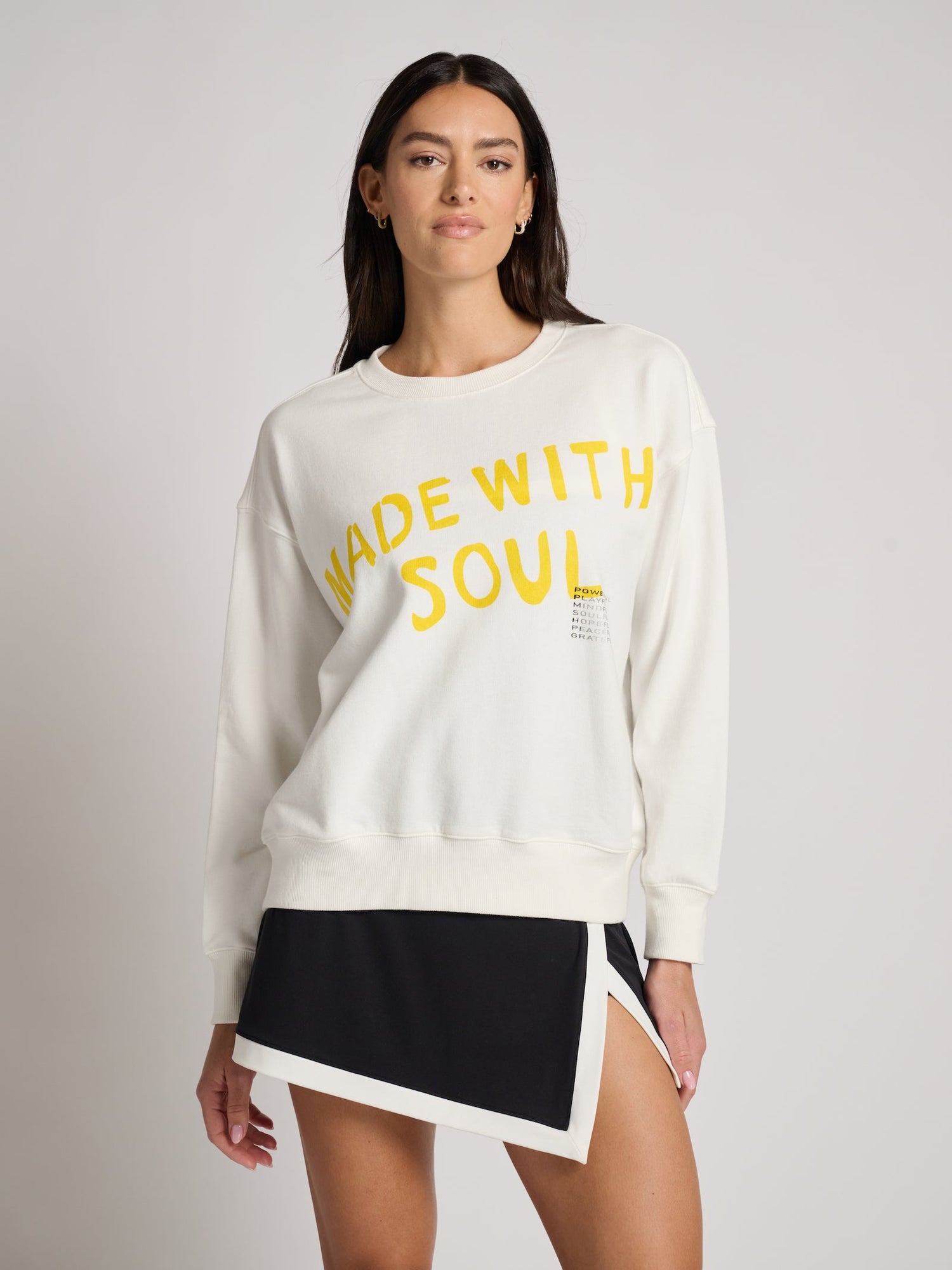 Women | Kerri Rosenthal | Ex BF Made With Soul Sweatshirt | White