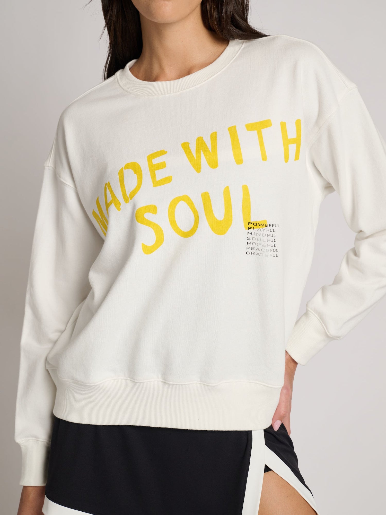 Women | Kerri Rosenthal | Ex BF Made With Soul Sweatshirt | White