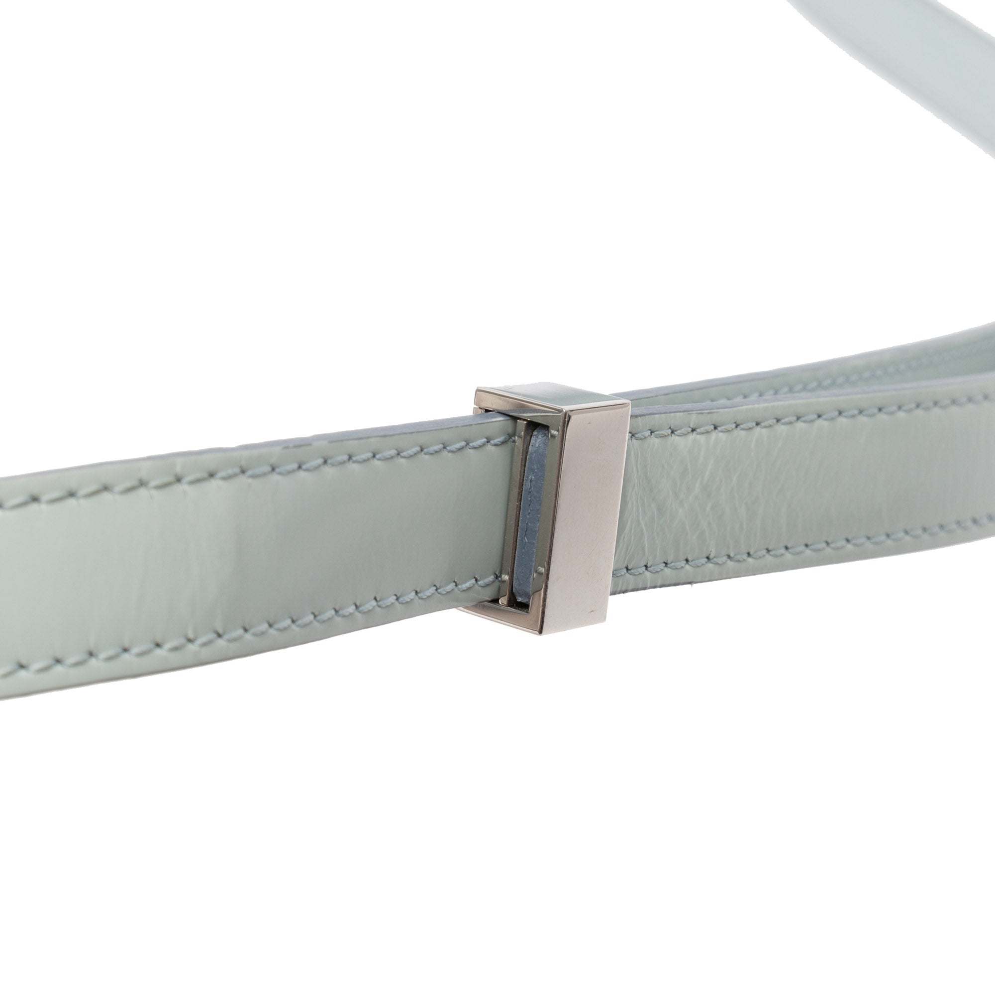 Celine | Pre-Owned Teen Calfskin Classic Box | Gray/Light Gray