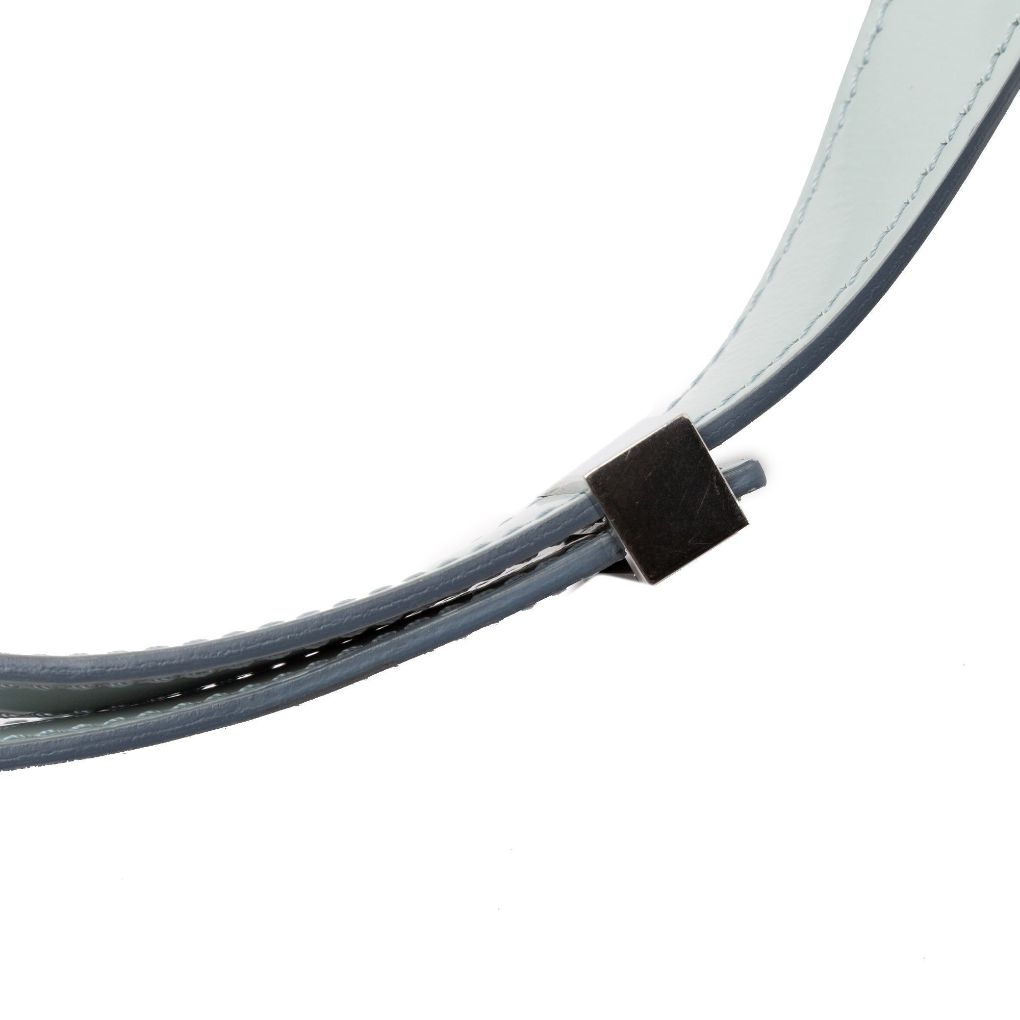 Celine | Pre-Owned Teen Calfskin Classic Box | Gray/Light Gray