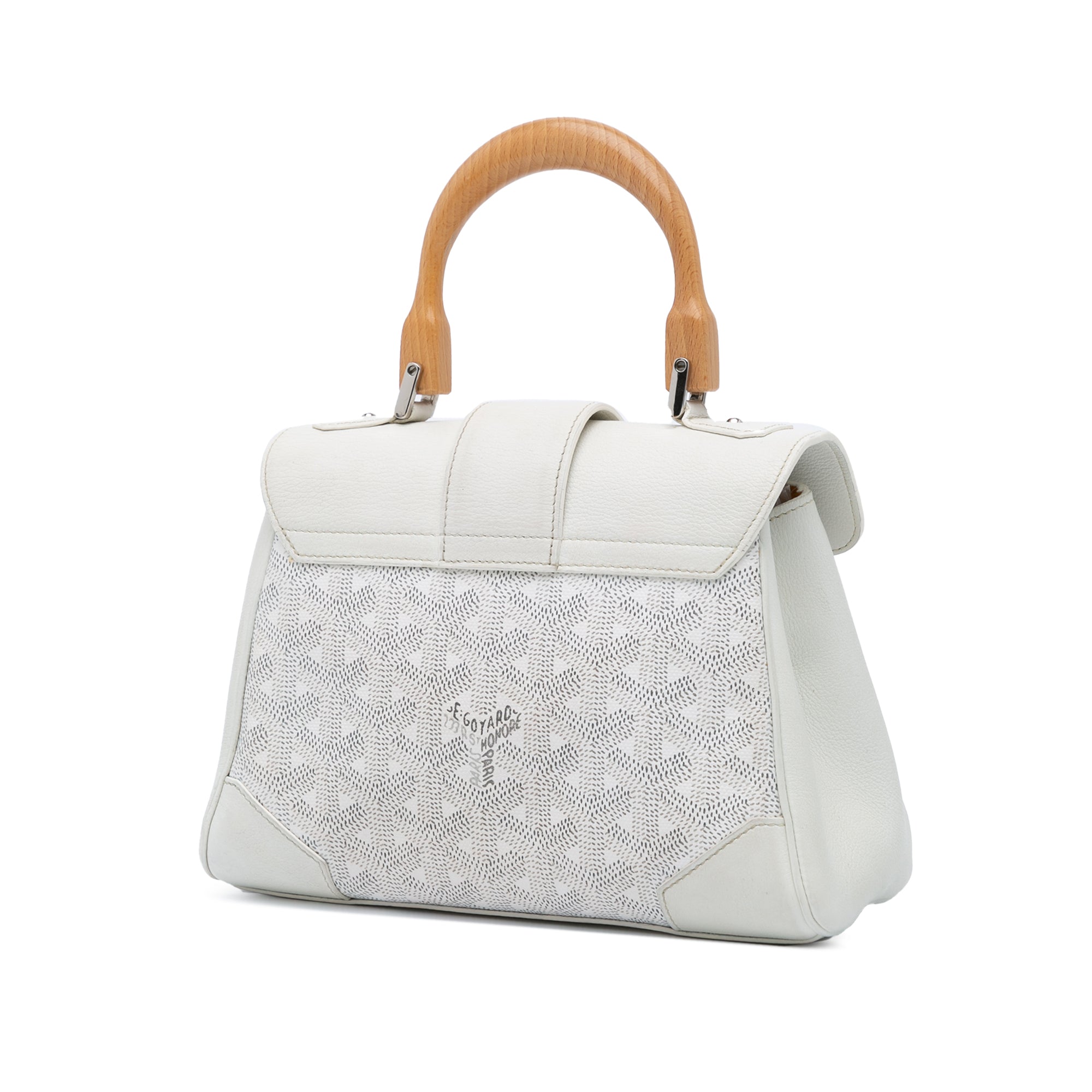 Goyard | Pre-Owned Mini Goyardine Saigon Souple - II | White
