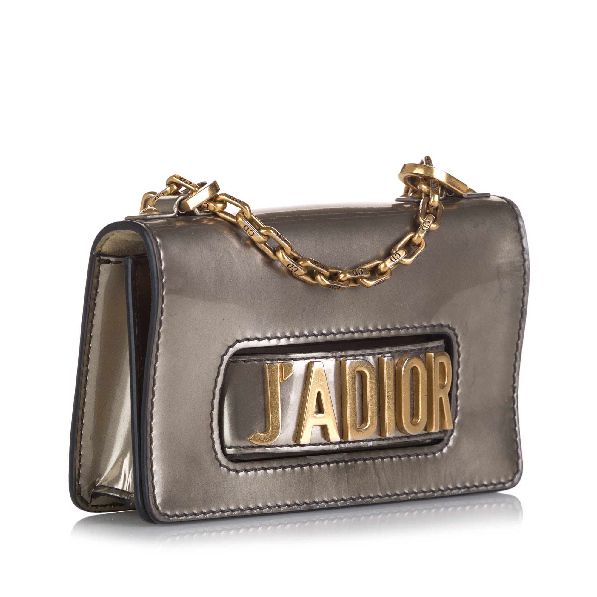 Dior Pre-Owned JaDior Mini Chain Flap | Women | Gray