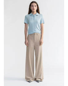 Kai | Wide Leg Suiting Pants | Ash