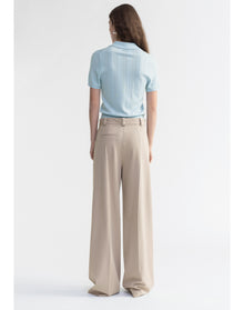 Kai | Wide Leg Suiting Pants | Ash