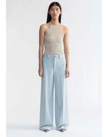 Kai | Wide Leg Suiting Pants | Ice Blue