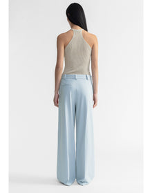 Kai | Wide Leg Suiting Pants | Ice Blue