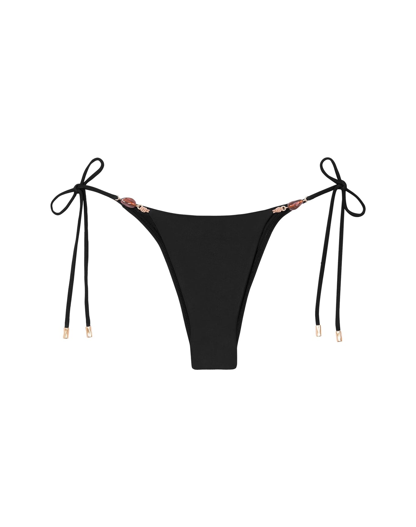 Kaia Tie Side Bottom | Brazilian Cut | Black