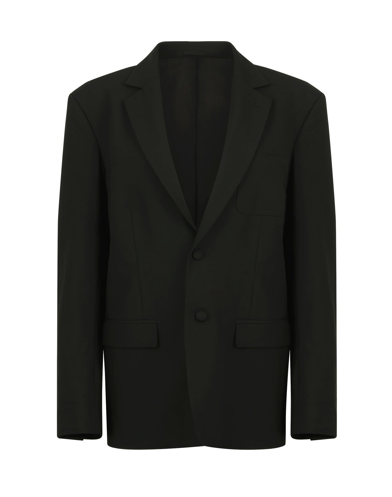 Kalen Wool Oversized Wool Blazer | Black