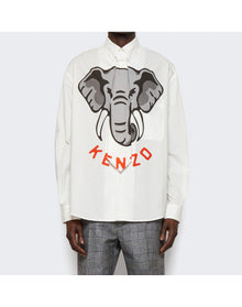 Kenzo | Men | Casual Tie Shirt | Off White