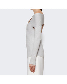 Khaite | Women | Salma Top | Chrome