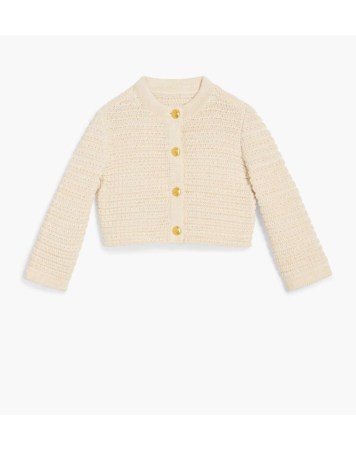Kids | The Tiny Harper Cardigan | Cream Marl Knit
