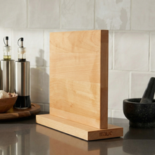 European Beech Wood Magnetic Knife Block | Natural