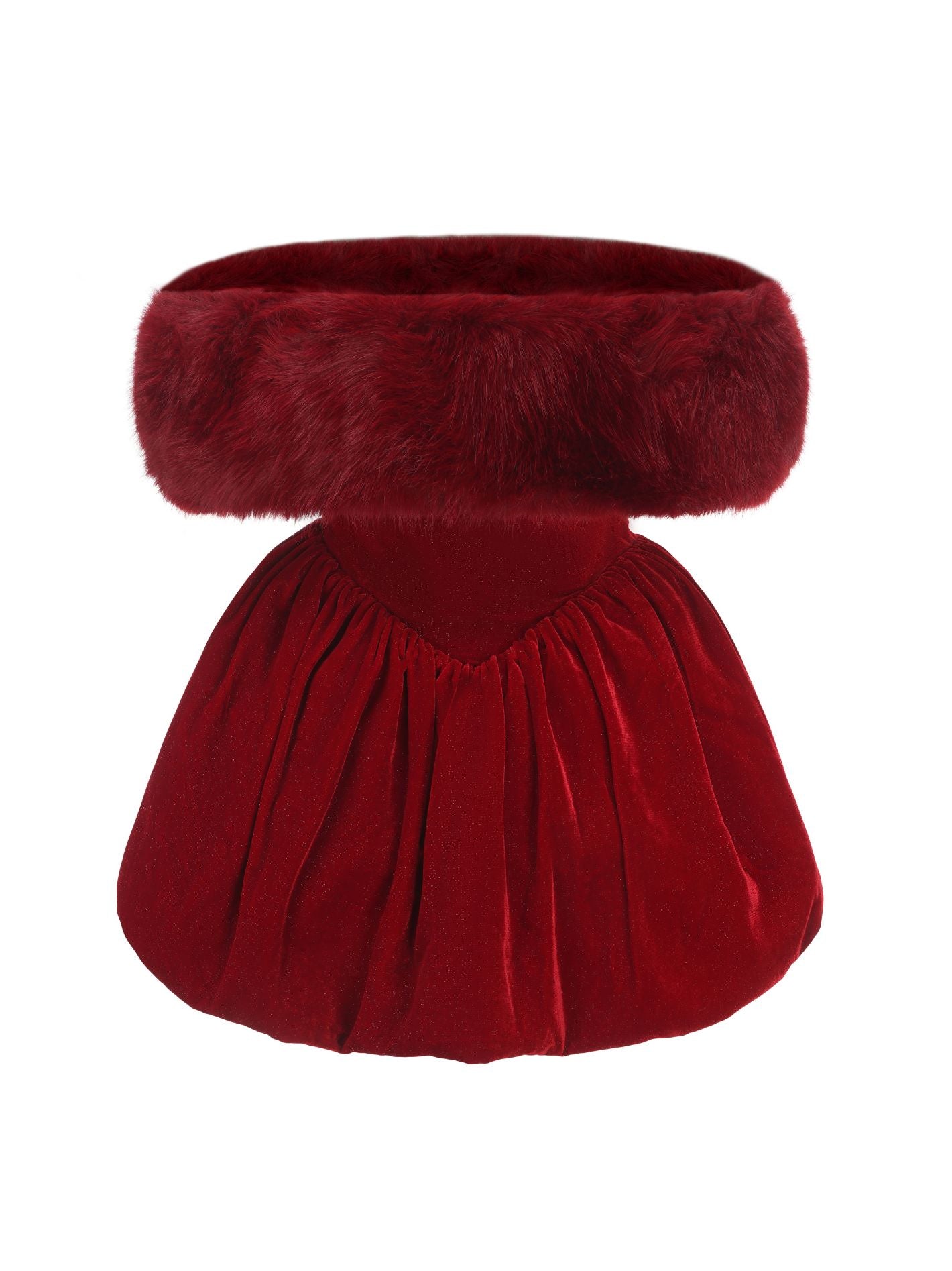 Candice Velvet Dress Set | Red