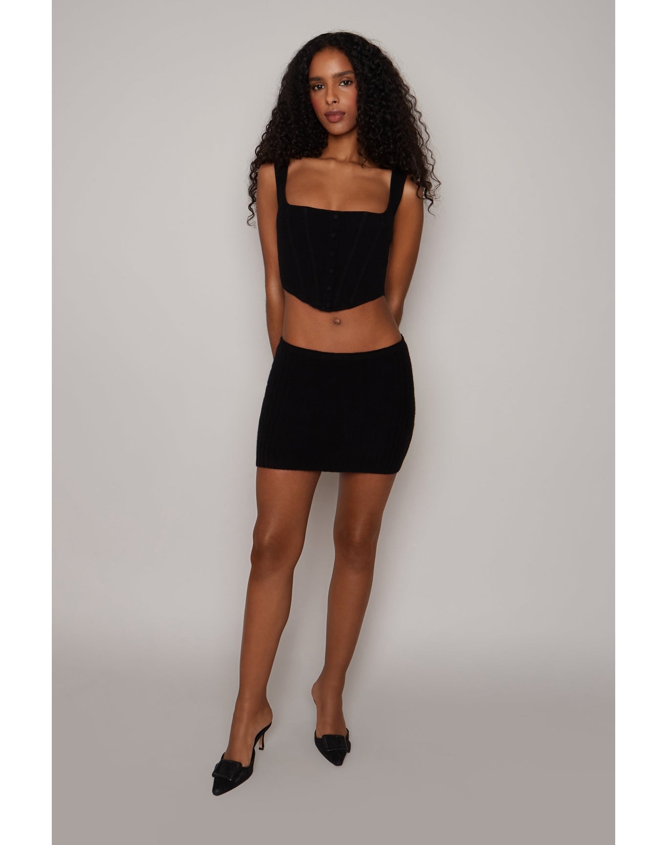 Knitted Corset | Black