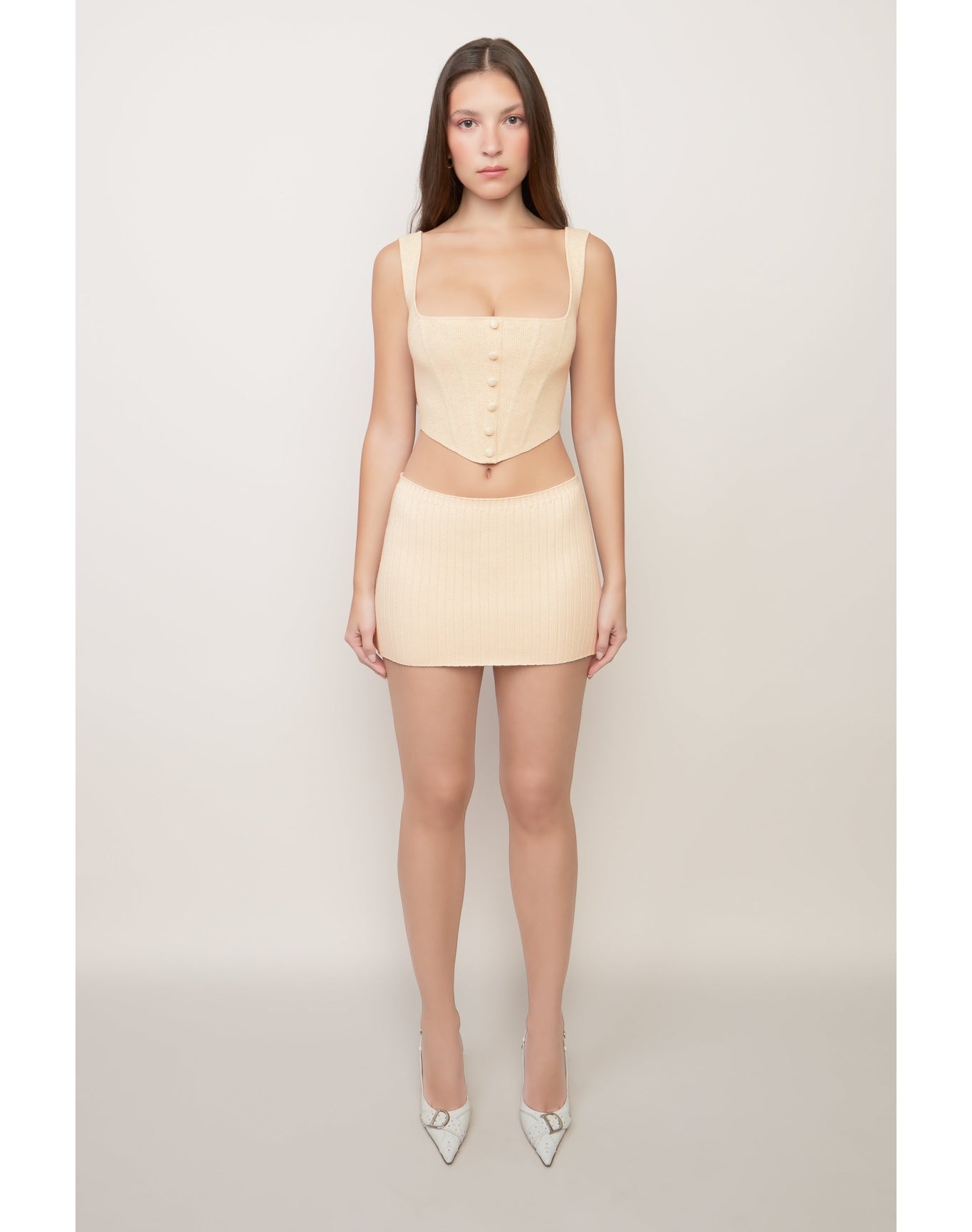 Knitted Corset | Cream