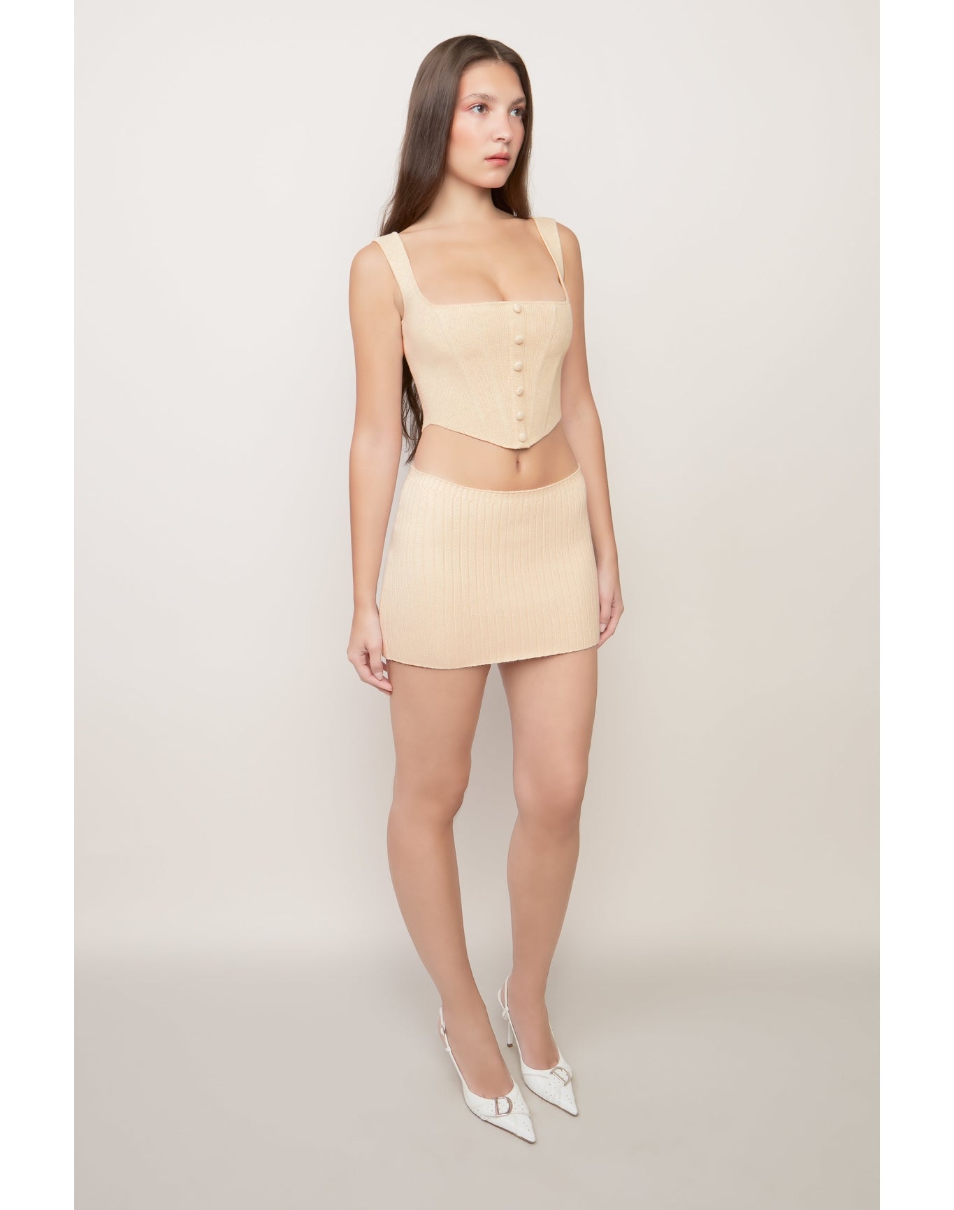 Knitted Corset | Cream