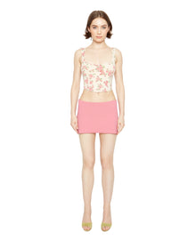 Knitted Corset | Cream Floral