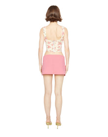 Knitted Corset | Cream Floral