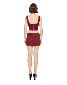 Knitted Corset | Maroon