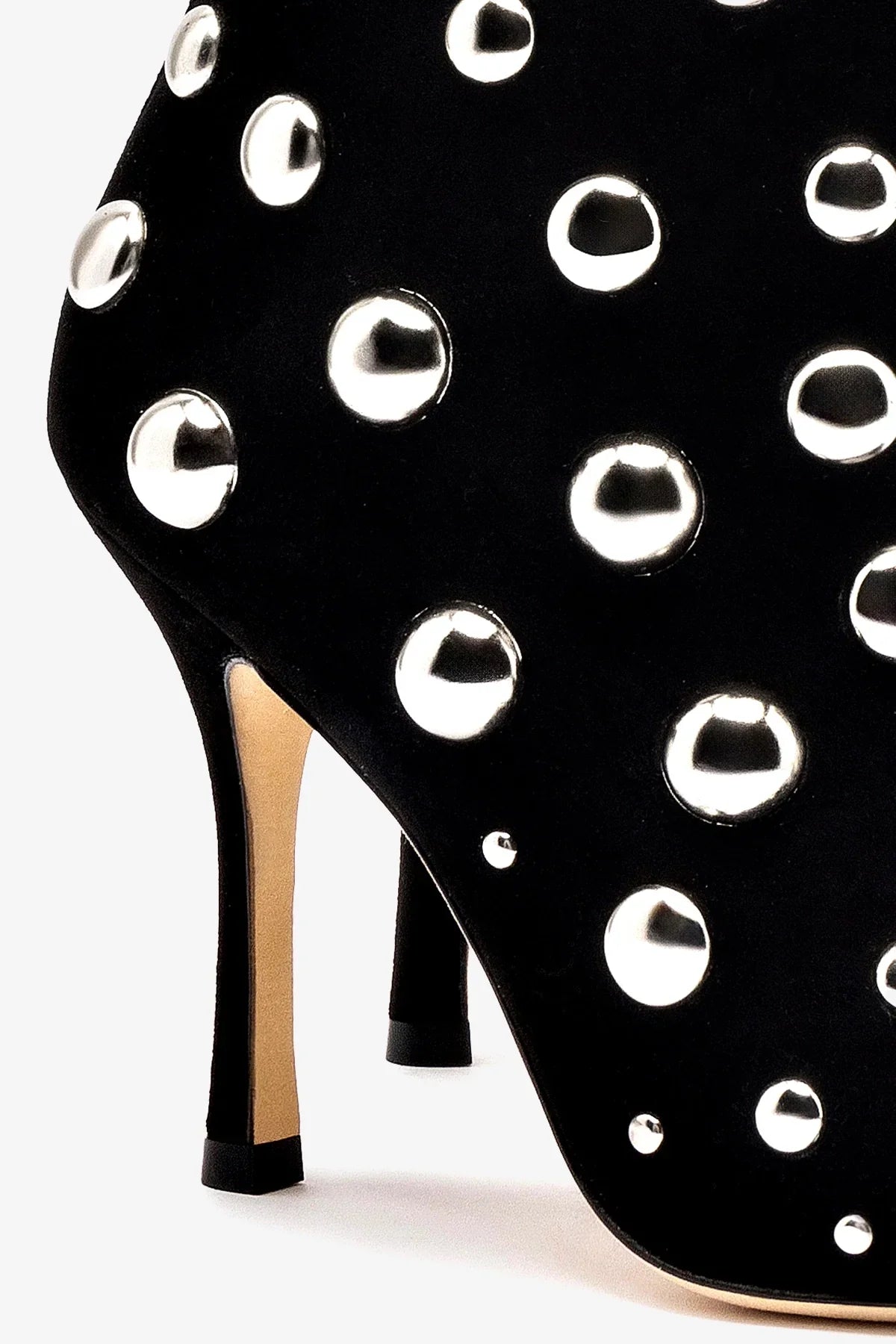Kate Boot Suede | Black/Studs