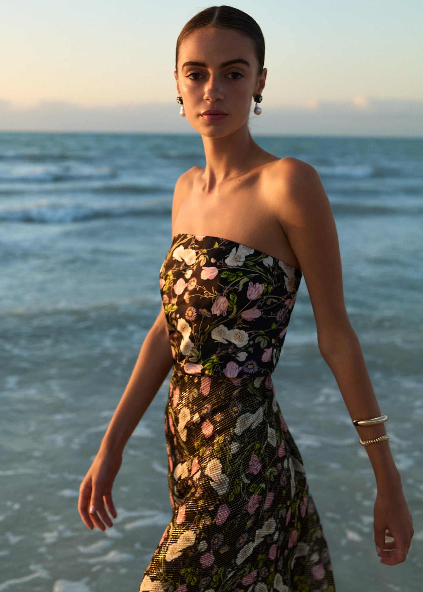 Prima Strapless Camisole | Midnight Gardens