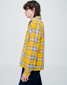 50s Straight Bottom Shirt | Yellow/Purple