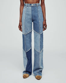 Levi's Raw Patched Wide Leg | Indigo Patch