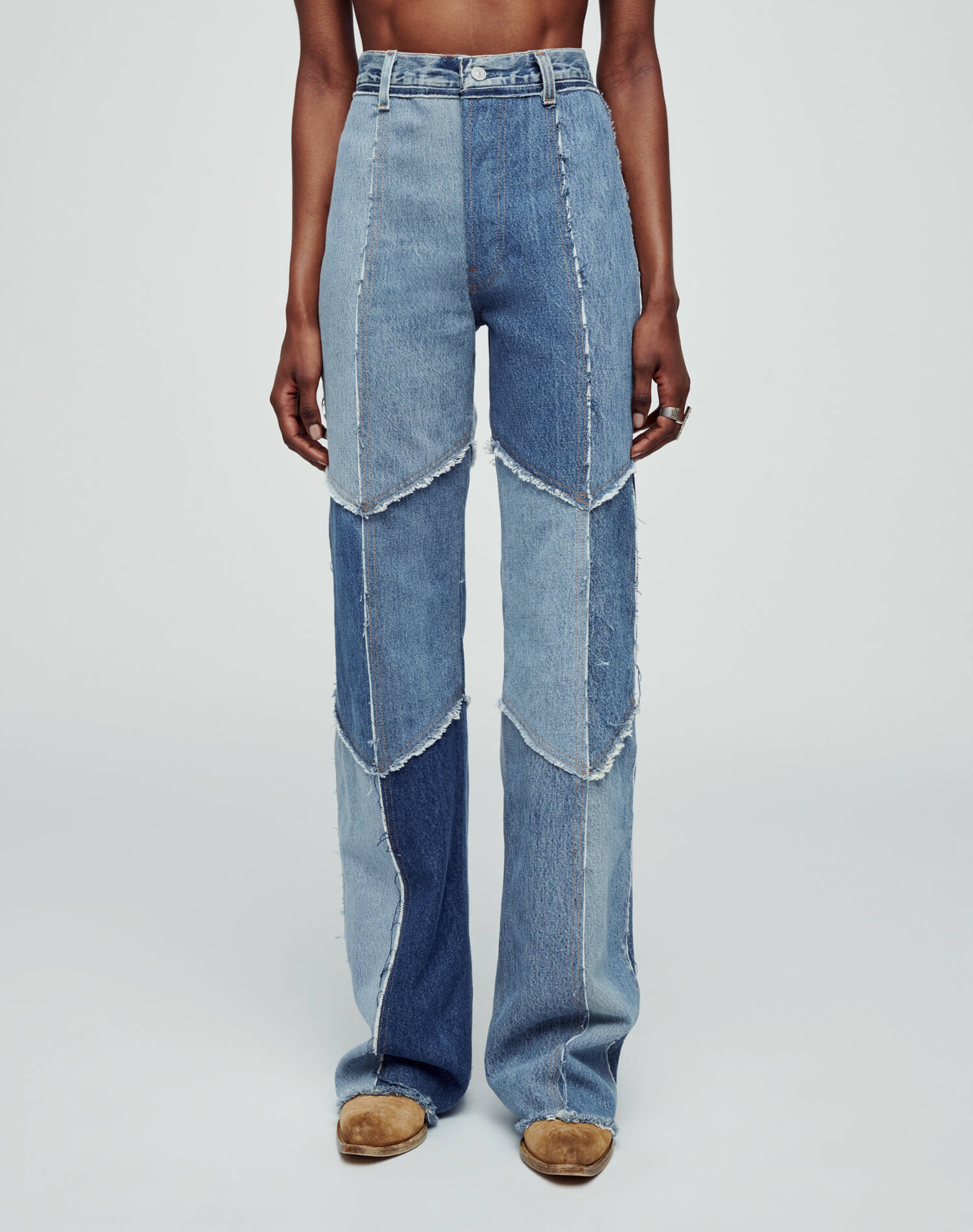 Levi's Raw Patched Wide Leg | Indigo Patch