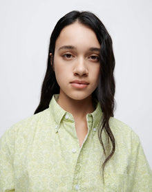 Womens | 70s Short Sleeve Shirt | Citrus Paisley