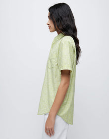 Womens | 70s Short Sleeve Shirt | Citrus Paisley