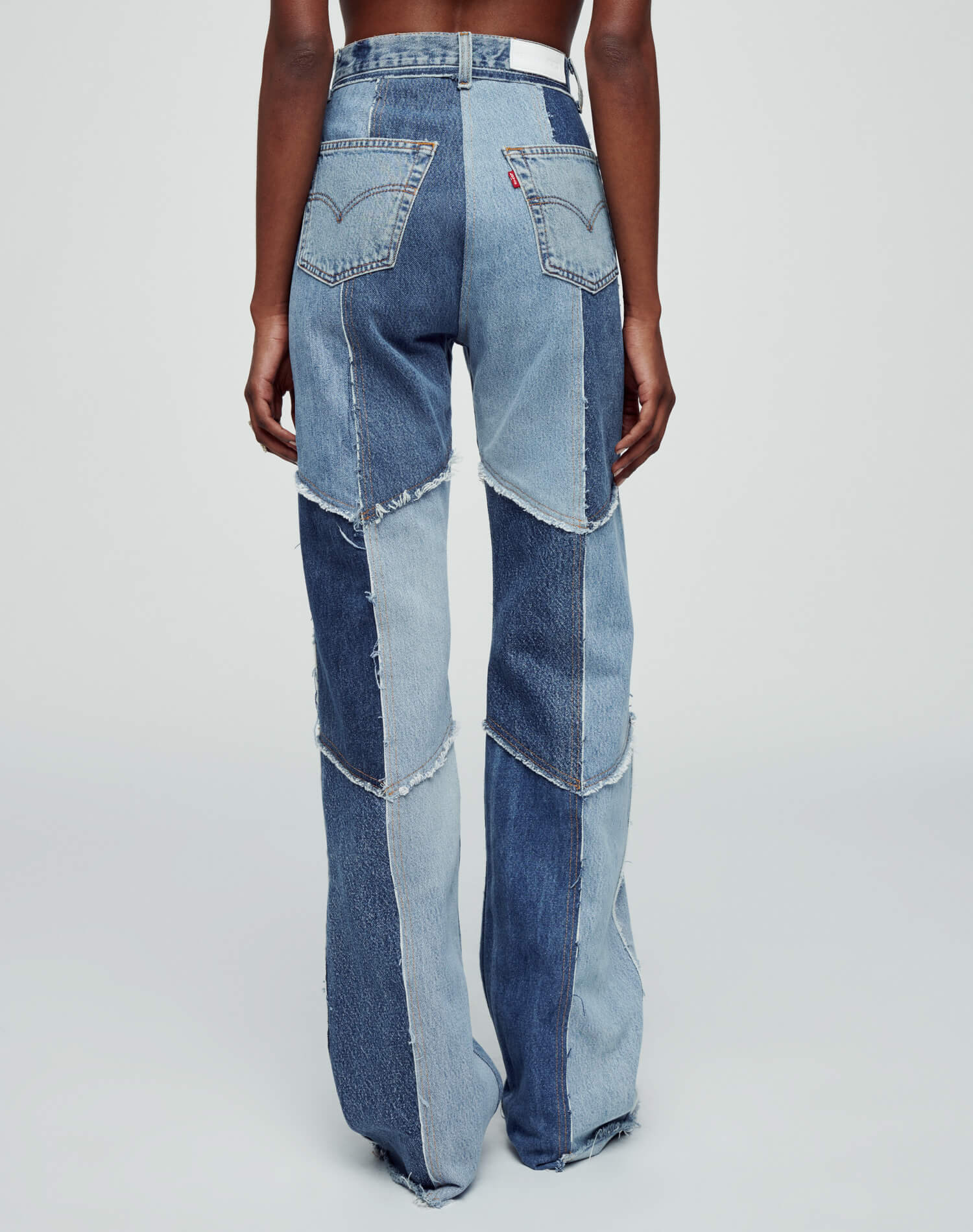 Levi's Raw Patched Wide Leg | Indigo Patch